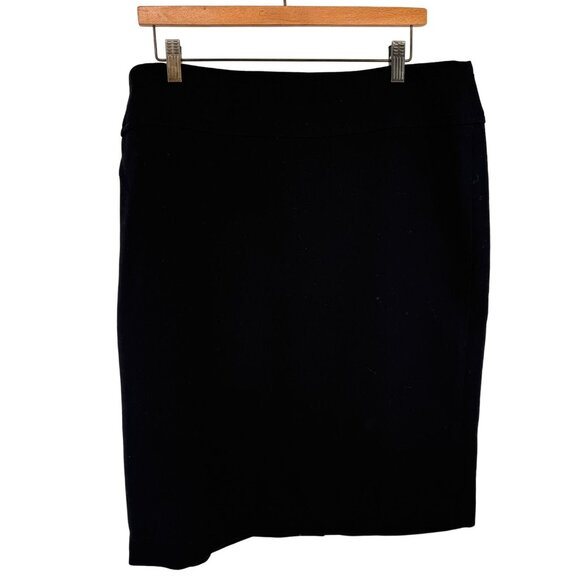 Talbots Womens Black straight Pencil Skirt Size 14 lined career - Picture 1 of 11
